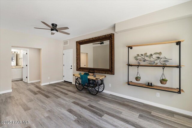 1841 N Jade Cir, Prescott, AZ 86301 - unfurnished room featuring ceiling fan, wood finished floors, and baseboards
