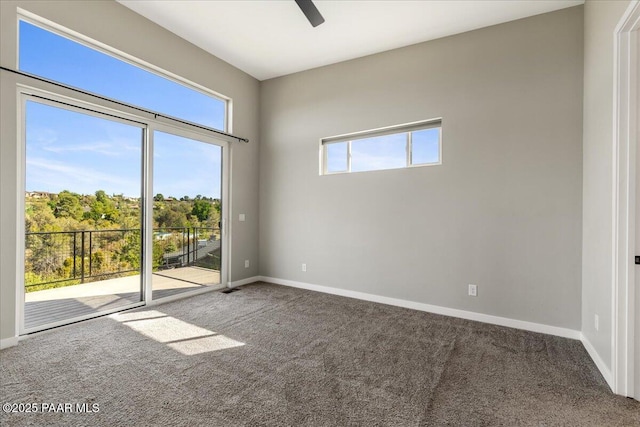 1841 N Jade Cir, Prescott, AZ 86301 - carpeted empty room featuring baseboards and ceiling fan