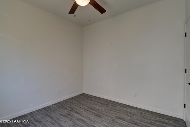 8346 Florentine Rd, Prescott Valley, AZ 86314 - unfurnished room with dark wood-type flooring and ceiling fan