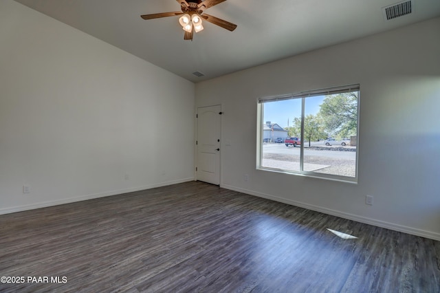 8346 Florentine Rd, Prescott Valley, AZ 86314 - empty room featuring dark wood-type flooring and ceiling fan