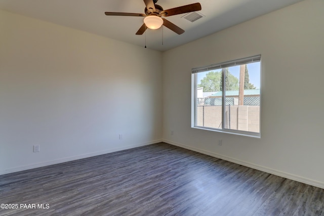 8346 Florentine Rd, Prescott Valley, AZ 86314 - empty room with dark wood-style floors and a ceiling fan