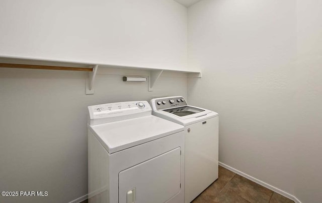 7461 N Windy Walk Way, Prescott Valley, AZ 86315 - laundry room with washing machine and clothes dryer and baseboards