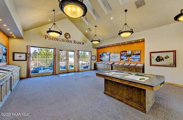7461 N Windy Walk Way, Prescott Valley, AZ 86315 - carpeted office with high vaulted ceiling and recessed lighting