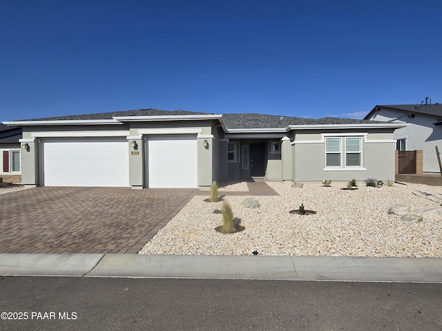 view of front of home featuring a garage