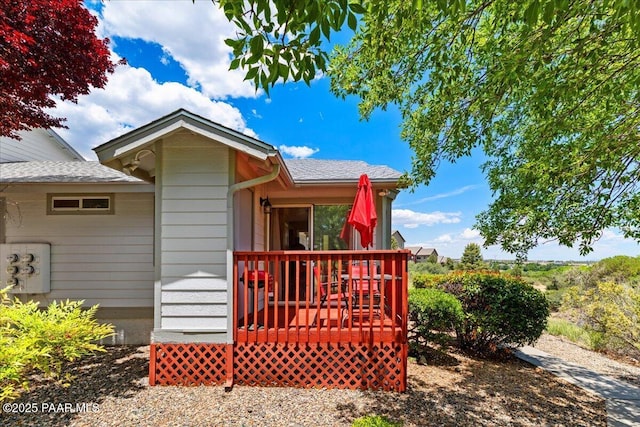 3050 Smokey Rd Unit 20D, Prescott, AZ 86301 - view of side of property with a deck and roof with shingles