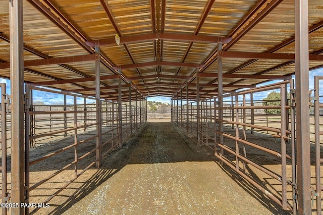 view of horse barn