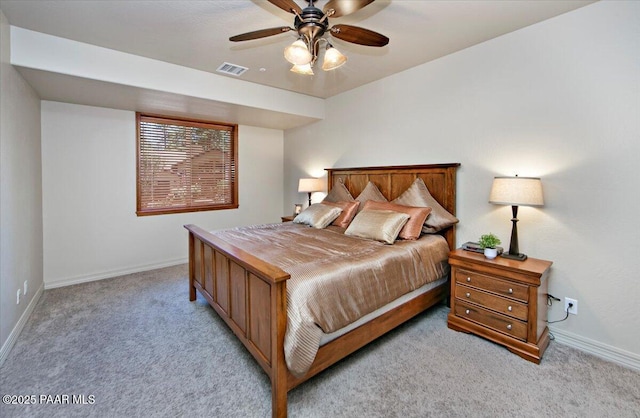 2140 Lone Oak Way, Prescott, AZ 86305 - bedroom with light carpet and a ceiling fan