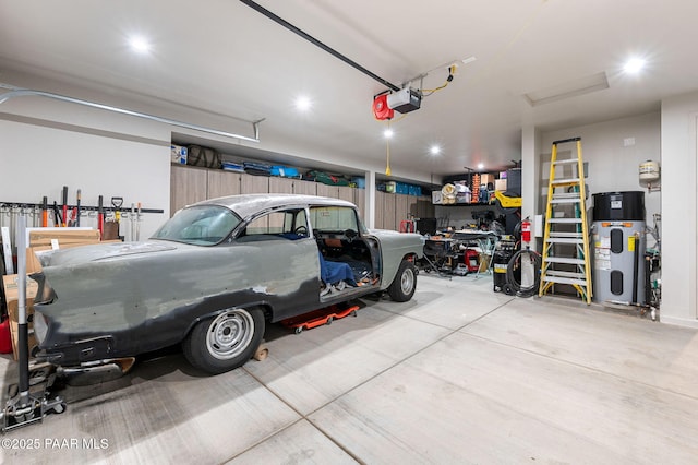 5692 E Cannon Pl, Prescott Valley, AZ 86314 - garage with a garage door opener and heat pump water heater