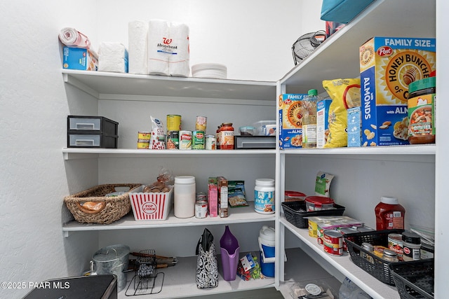 view of pantry