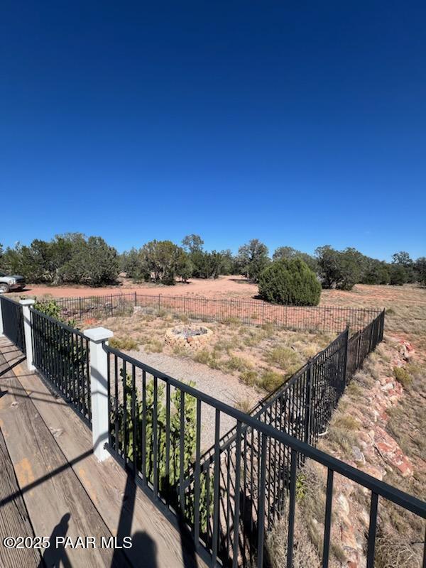 balcony with a rural view