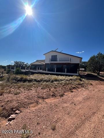 view of back of property