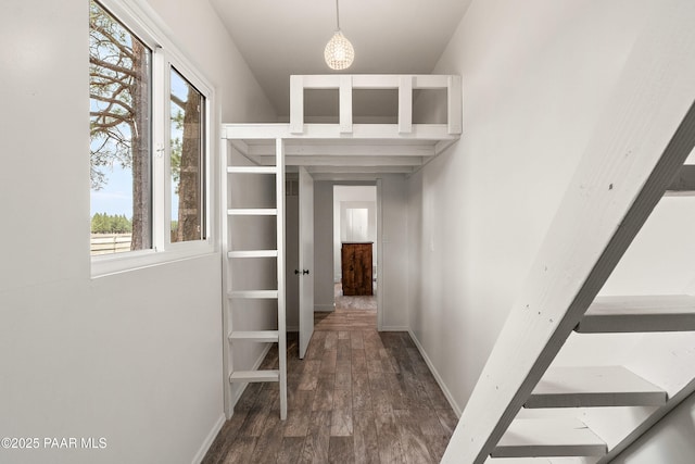 8222 N Spring Valley Rd, Parks, AZ 86018 - hallway with wood finished floors and baseboards