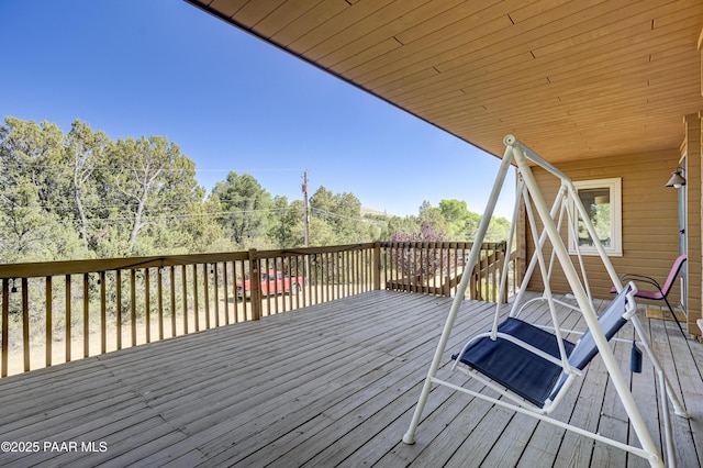 1135 N Rose Quartz Dr, Prescott, AZ 86303 - view of wooden deck