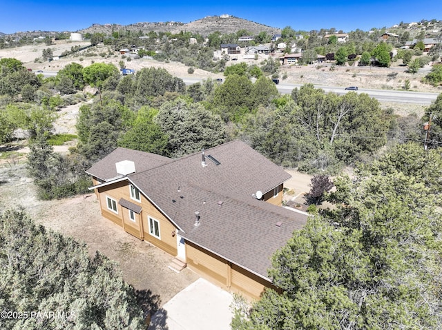 1135 N Rose Quartz Dr, Prescott, AZ 86303 - aerial view of property and surrounding area featuring a mountain backdrop