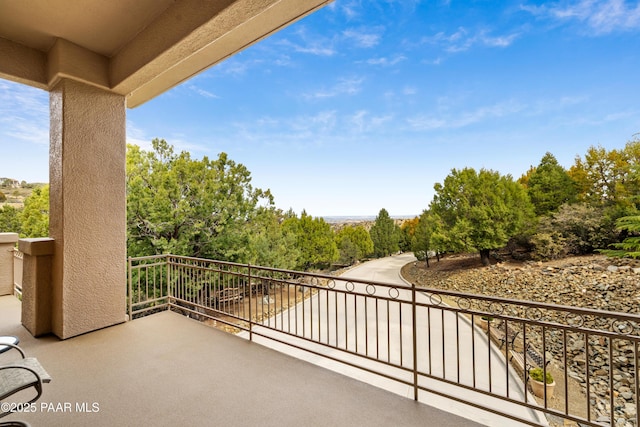 view of balcony