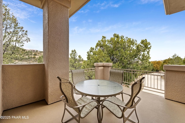 view of balcony