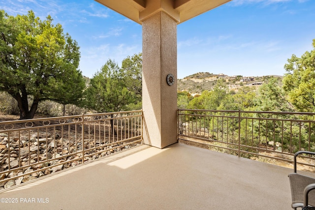 view of balcony