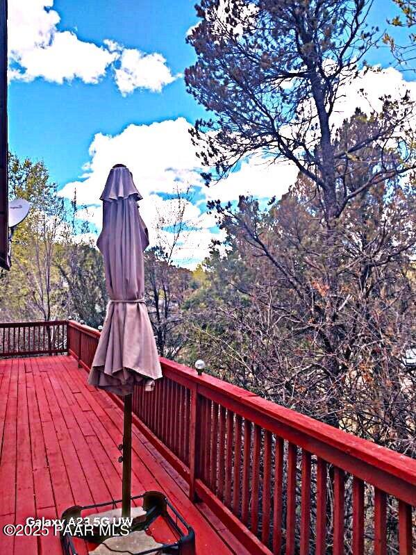 4581 E Joan Dr, Prescott, AZ 86301 - view of wooden terrace