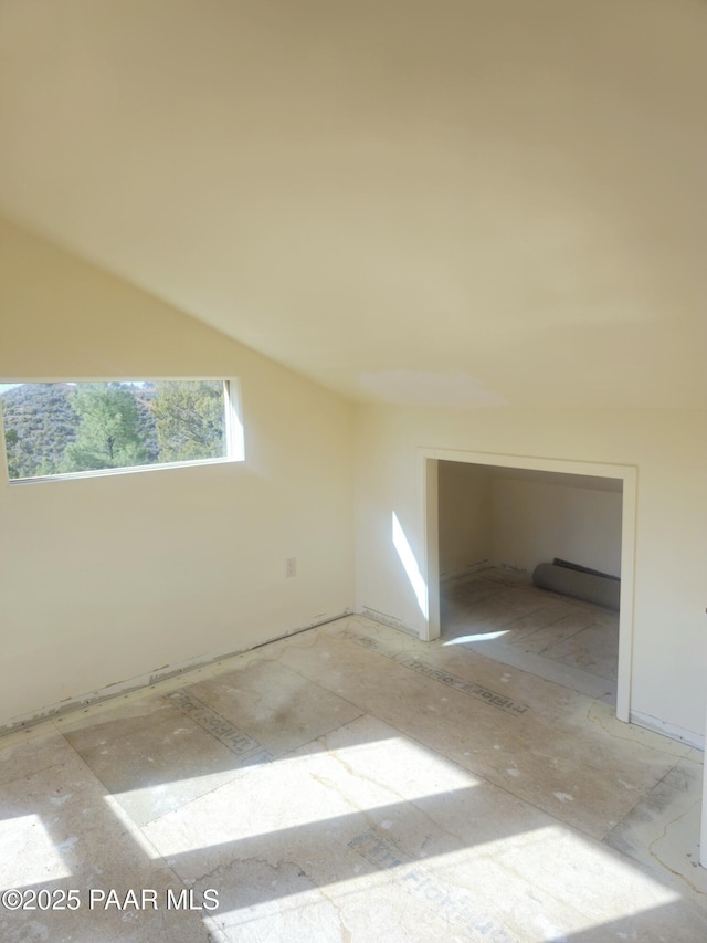 view of bonus room