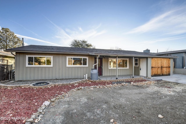 view of ranch-style home