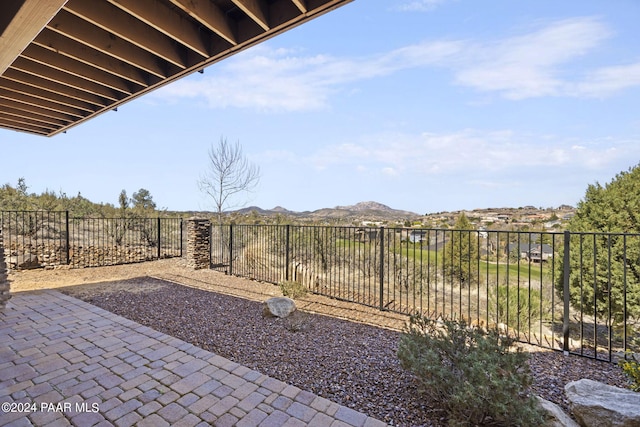 view of yard featuring a patio area