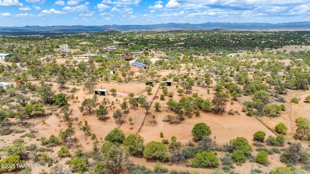 13225 N Bull Run Rd, Prescott, AZ 86305 - overview of rural landscape with a mountain backdrop and a desert landscape