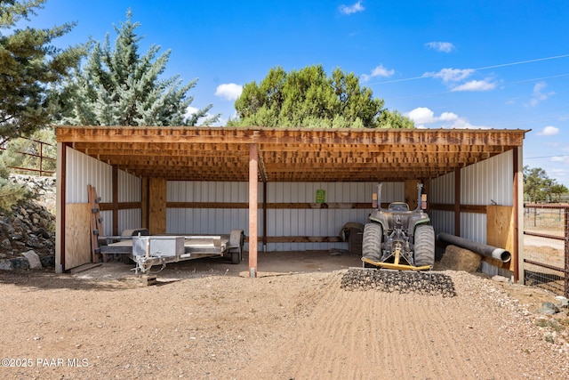 13225 N Bull Run Rd, Prescott, AZ 86305 - view of pole building with a detached carport and driveway