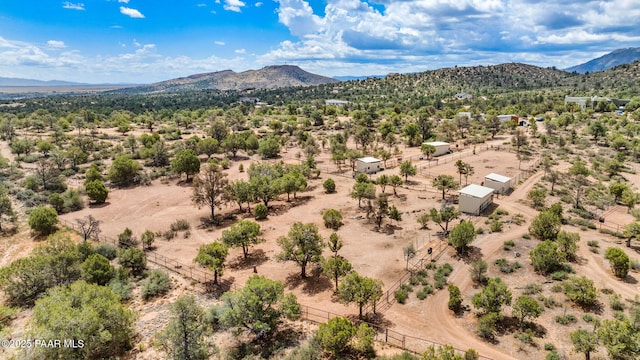 13225 N Bull Run Rd, Prescott, AZ 86305 - aerial view of sparsely populated area with mountains