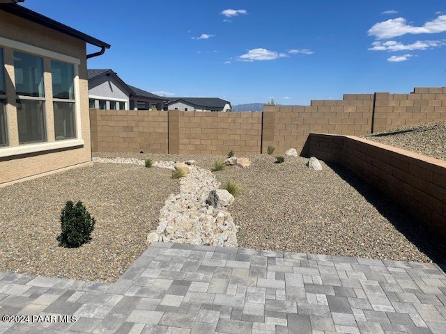 view of yard featuring a patio area