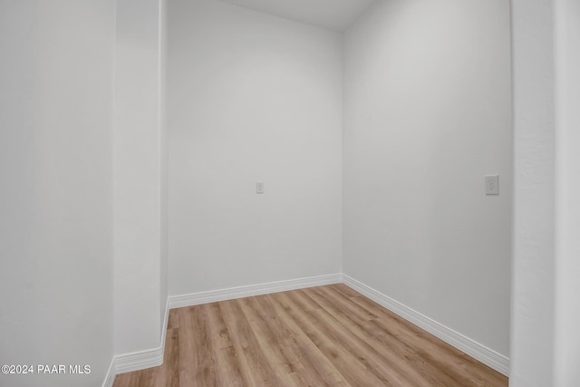 unfurnished room featuring light hardwood / wood-style floors