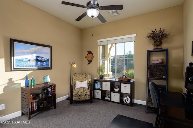 5245 Wellness Way, Prescott, AZ 86301 - office space with a ceiling fan, carpet floors, and baseboards