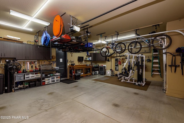 5245 Wellness Way, Prescott, AZ 86301 - garage with a garage door opener and a workshop area