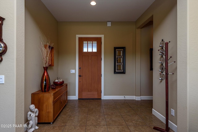 5245 Wellness Way, Prescott, AZ 86301 - entryway with baseboards, tile patterned floors, and recessed lighting