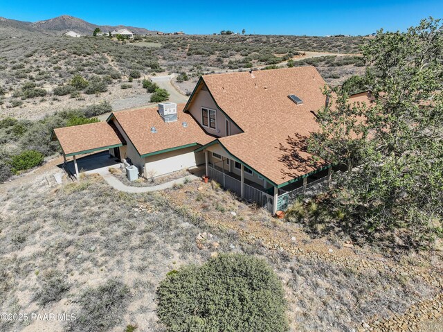 10412 E Prescott Dells Ranch Rd, Dewey-Humboldt, AZ 86327 - aerial view of property and surrounding area featuring a mountain backdrop