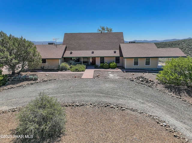 10412 E Prescott Dells Ranch Rd, Dewey-Humboldt, AZ 86327 - view of front of home featuring a mountain view and roof with shingles