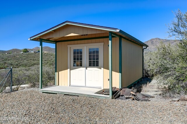 10412 E Prescott Dells Ranch Rd, Dewey-Humboldt, AZ 86327 - view of shed with a mountain view