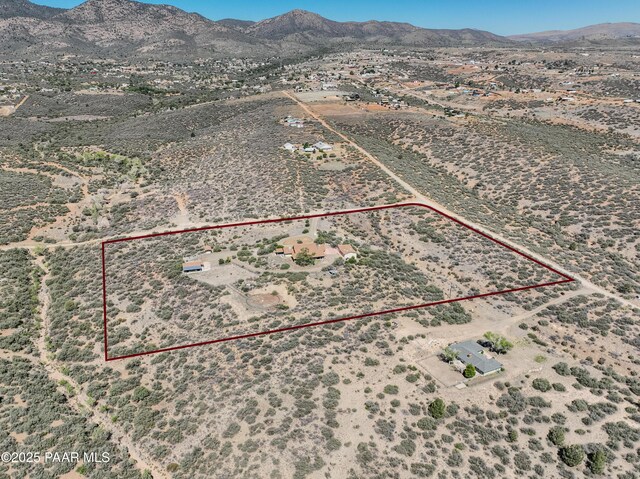 10412 E Prescott Dells Ranch Rd, Dewey-Humboldt, AZ 86327 - view of property location with property parcel outlined and a mountain backdrop
