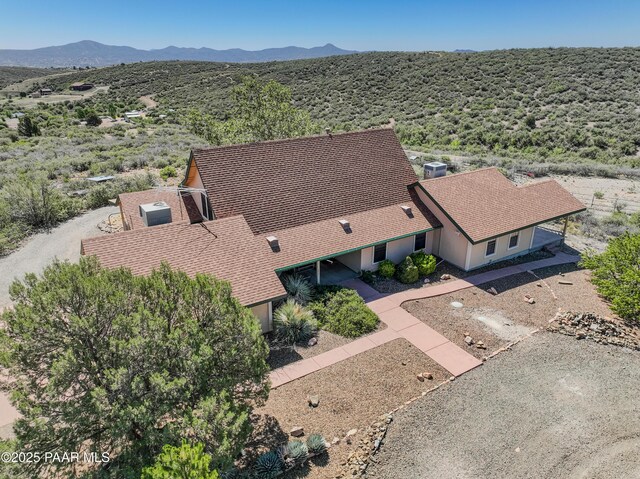 10412 E Prescott Dells Ranch Rd, Dewey-Humboldt, AZ 86327 - aerial view of property and surrounding area featuring a mountainous background