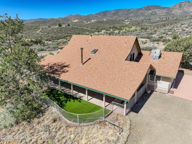 10412 E Prescott Dells Ranch Rd, Dewey-Humboldt, AZ 86327 - aerial view of property and surrounding area featuring mountains