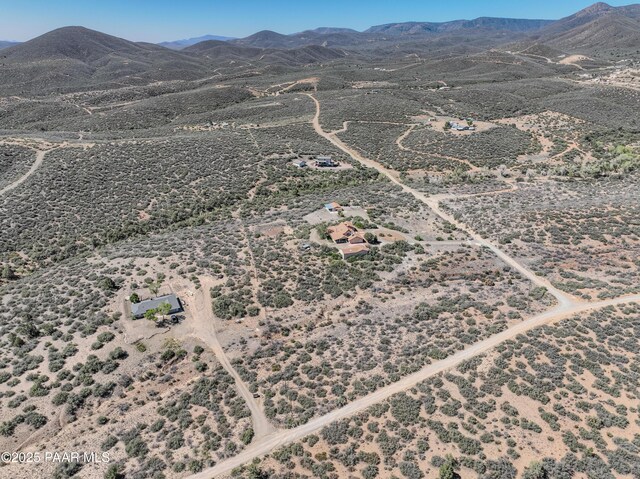 10412 E Prescott Dells Ranch Rd, Dewey-Humboldt, AZ 86327 - aerial overview of property's location with a mountain backdrop