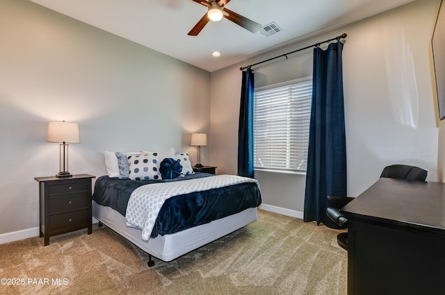7028 Corral Ct, Prescott, AZ 86305 - bedroom featuring carpet flooring and ceiling fan