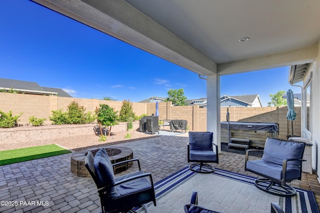 7028 Corral Ct, Prescott, AZ 86305 - fenced backyard with a patio area