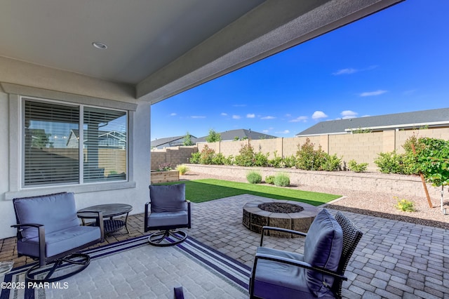 7028 Corral Ct, Prescott, AZ 86305 - fenced backyard with a patio