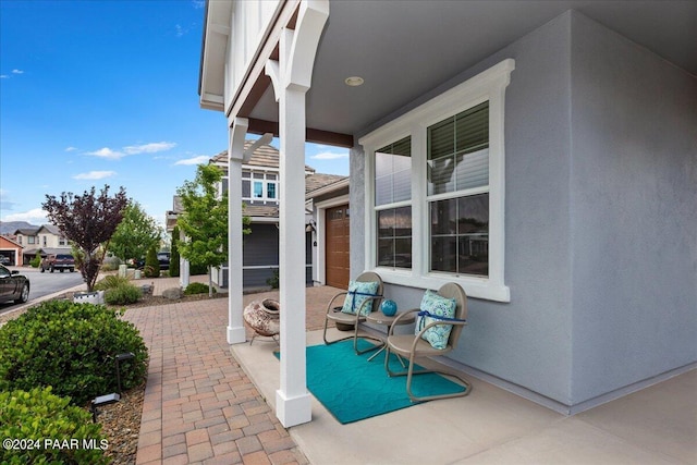 view of patio / terrace with a porch