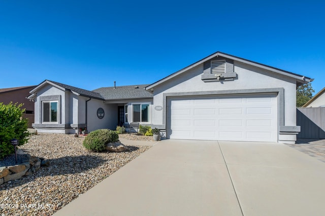 ranch-style house with a garage