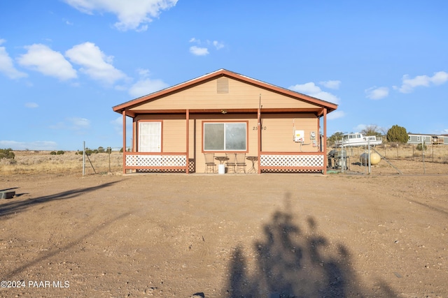 view of rear view of property