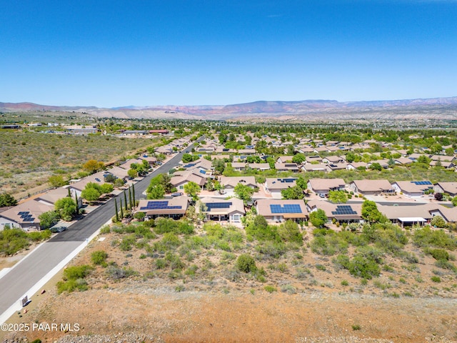 2315 W Desert Willow Dr, Cottonwood, AZ 86326 - aerial view with a residential view and a mountain view