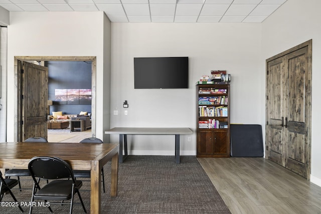 5385 Rocky Vista Dr, Prescott, AZ 86301 - office space with wood finished floors and a paneled ceiling