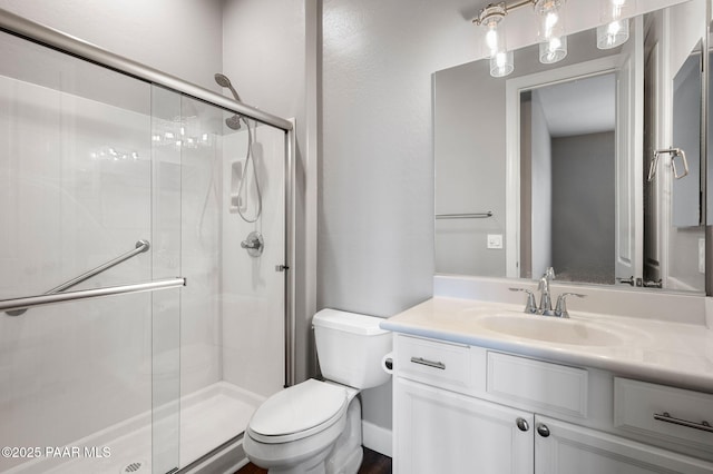 5385 Rocky Vista Dr, Prescott, AZ 86301 - bathroom featuring vanity and a stall shower
