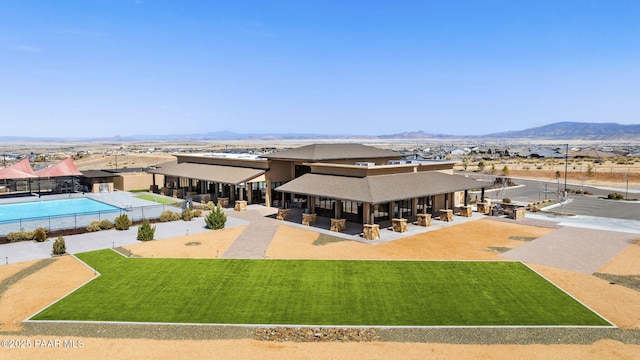 5385 Rocky Vista Dr, Prescott, AZ 86301 - aerial view of a mountainous background and a pool